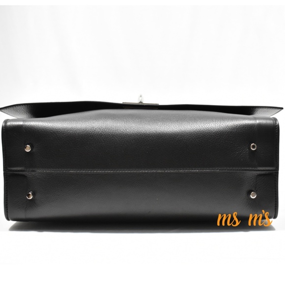 NWT GIVENCHY large black leather Shark tote - Picture 6 of 8